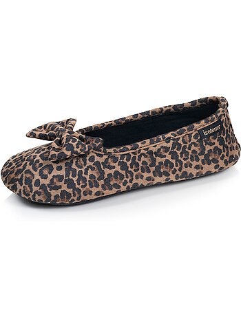 Zapatillas bailarinas suédine, suela flexible, espuma mujer Isotoner