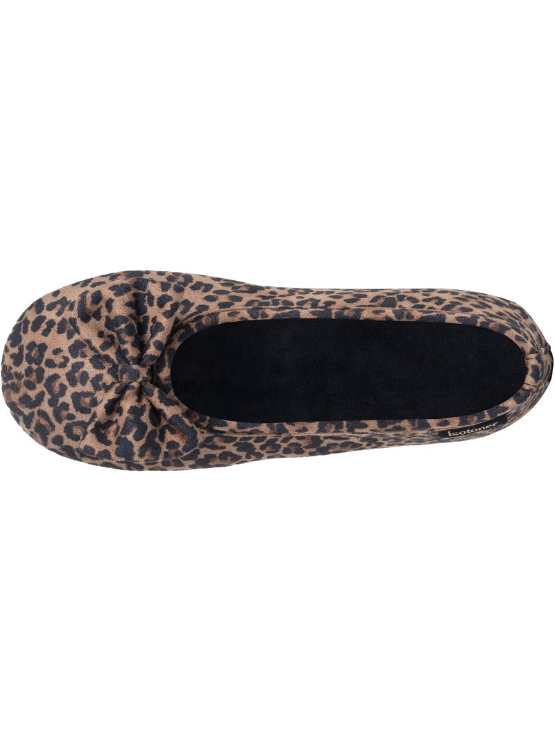 Zapatillas bailarinas suédine, suela flexible, espuma mujer Isotoner Beige - Kiabi