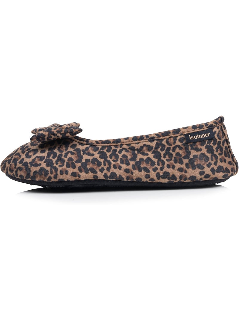 Zapatillas bailarinas suédine, suela flexible, espuma mujer Isotoner Beige - Kiabi