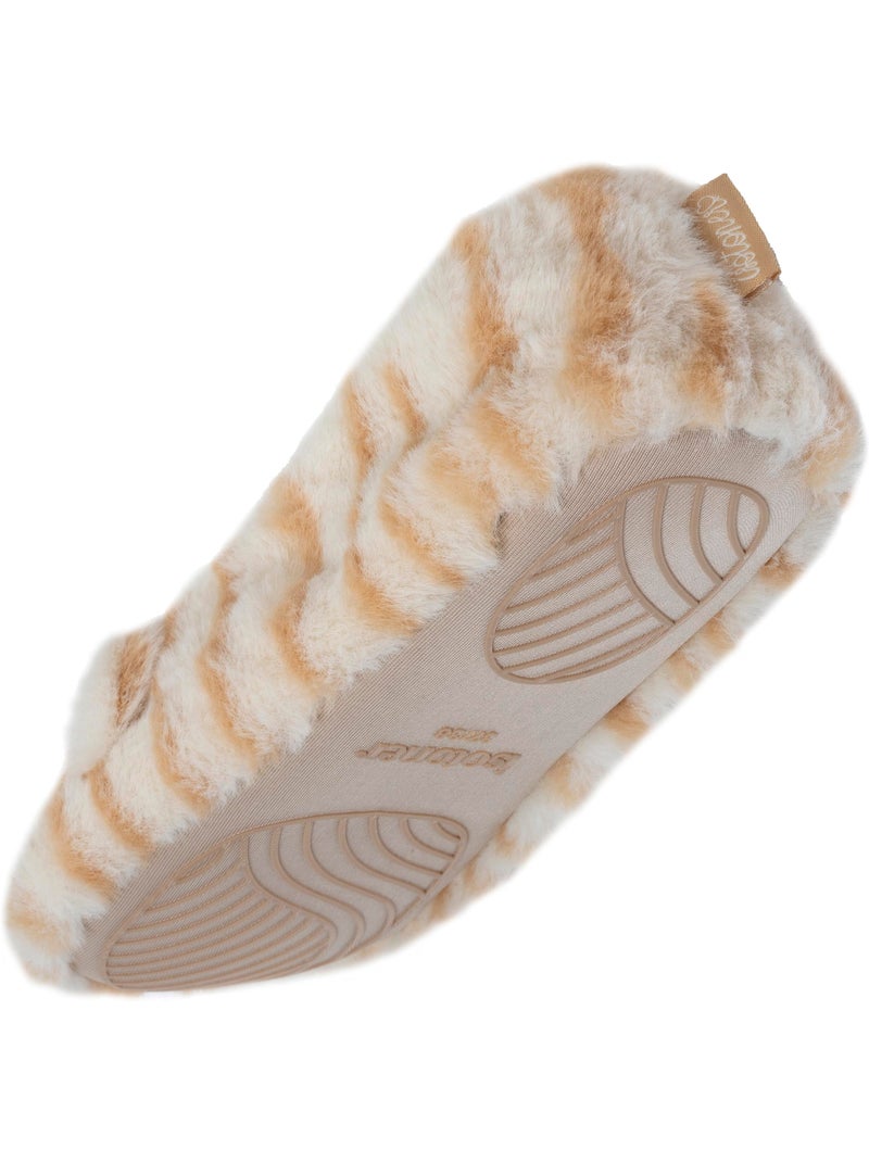 Zapatillas bailarinas suela antideslizante mujer isotoner Beige - Kiabi