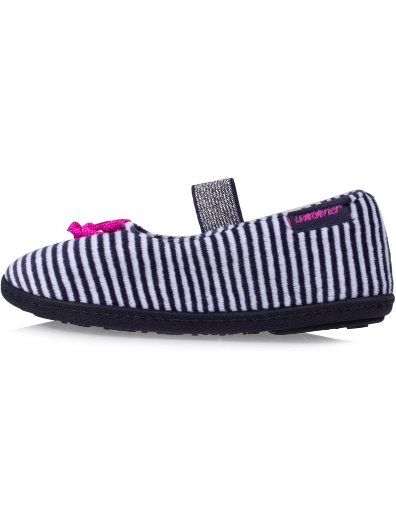 Zapatillas bailarinas suela antideslizante niña Isotoner Azul Blanco - Kiabi