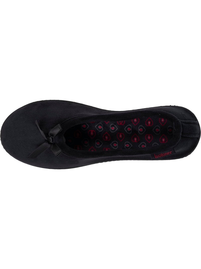 Zapatillas bailarinas suela con memoria de forma ultracómoda mujer Negro - Kiabi