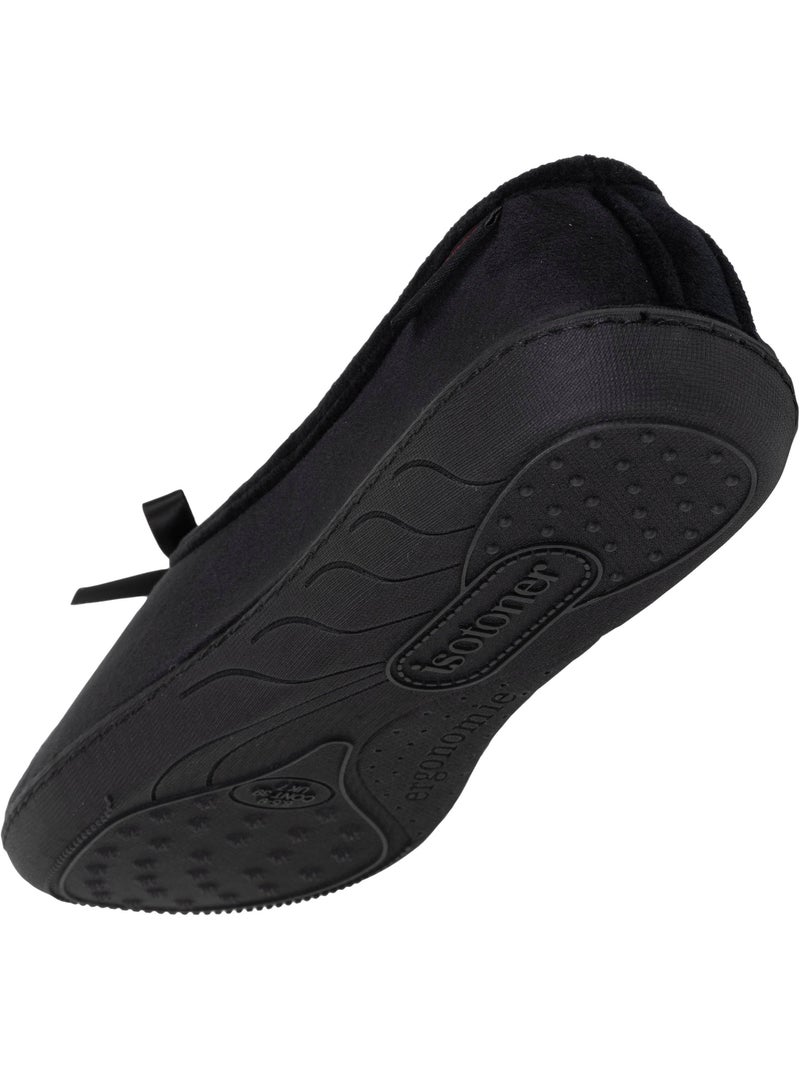 Zapatillas bailarinas suela con memoria de forma ultracómoda mujer Negro - Kiabi