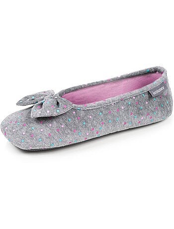 Zapatillas bailarinas suela de terciopelo ultrasuave con mujer Isotoner