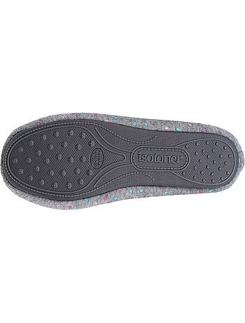 Zapatillas bailarinas suela de terciopelo ultrasuave con mujer Isotoner