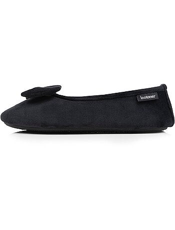 Zapatillas bailarinas suela de terciopelo ultrasuave con mujer Isotoner