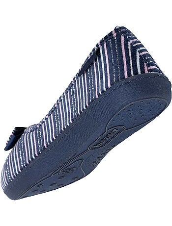 Zapatillas bailarinas plantilla ergonómica microvelour con mujer Isotoner