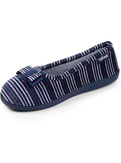 Zapatillas bailarinas suela ergonómica de terciopelo mujer Isotoner - Kiabi