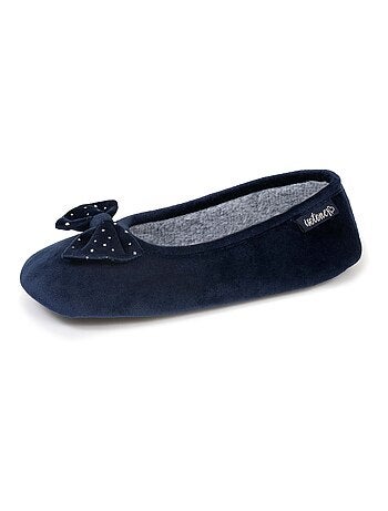 Zapatillas bailarinas suela microvelour antideslizante mujer Isotoner