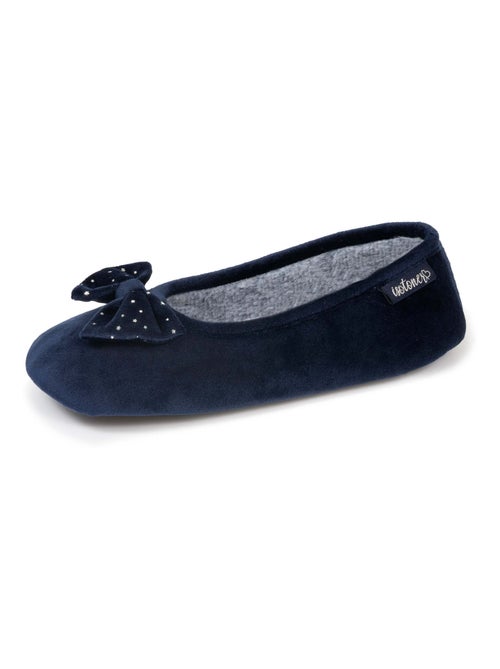Zapatillas bailarinas suela microvelour antideslizante mujer Isotoner - Kiabi
