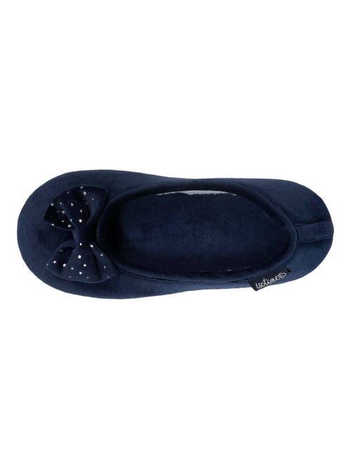 Zapatillas bailarinas suela microvelour antideslizante mujer Isotoner - Kiabi