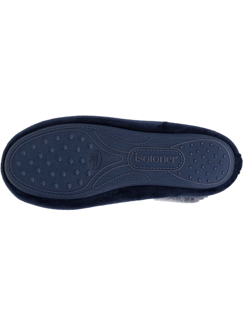 Zapatillas bailarinas suela ultra suave y cómoda, suela con mujer Azul marino - Kiabi