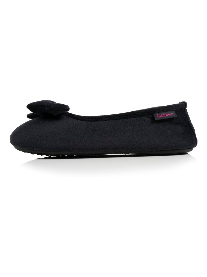 Zapatillas bailarinas suela ultra suave y cómoda, suela con mujer Isotoner Negro - Kiabi