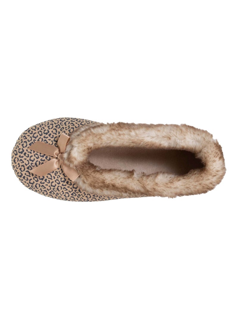 Zapatillas bailarinas suela ultra suave y cómoda, suela con mujer Isotoner Negro Marrón - Kiabi