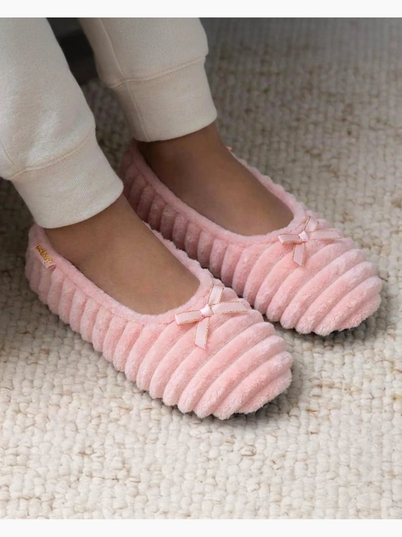 Zapatillas bailarinas suela ultracómoda y ligera, fina y mujer Isotoner Rosa - Kiabi