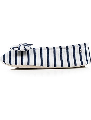 Zapatillas bailarinas suela ultraconfortable de cuero/curtido mujer isotoner