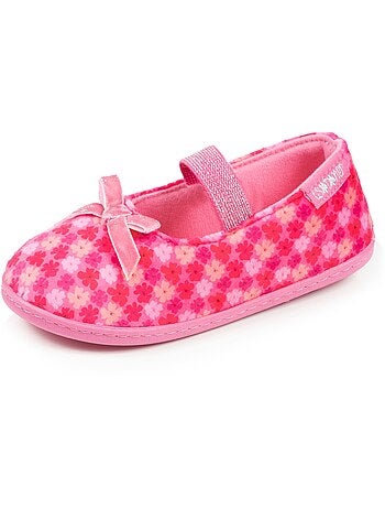Zapatillas bailarinas terciopelo, ajuste flexible, fácil de niña Isotoner