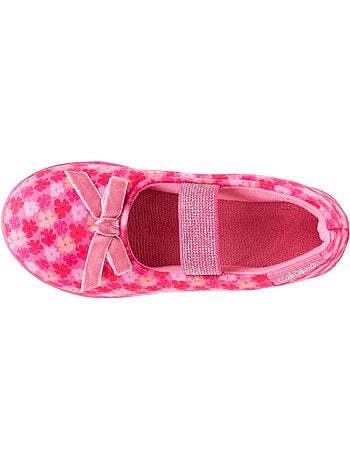 Zapatillas bailarinas terciopelo, ajuste flexible, fácil de niña Isotoner