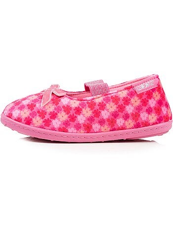 Zapatillas bailarinas terciopelo, ajuste flexible, fácil de niña Isotoner