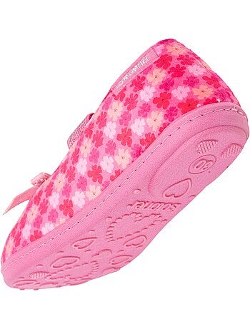 Zapatillas bailarinas terciopelo, ajuste flexible, fácil de niña Isotoner