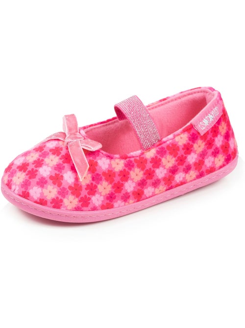 Zapatillas bailarinas terciopelo, ajuste flexible, fácil de niña Isotoner - Kiabi