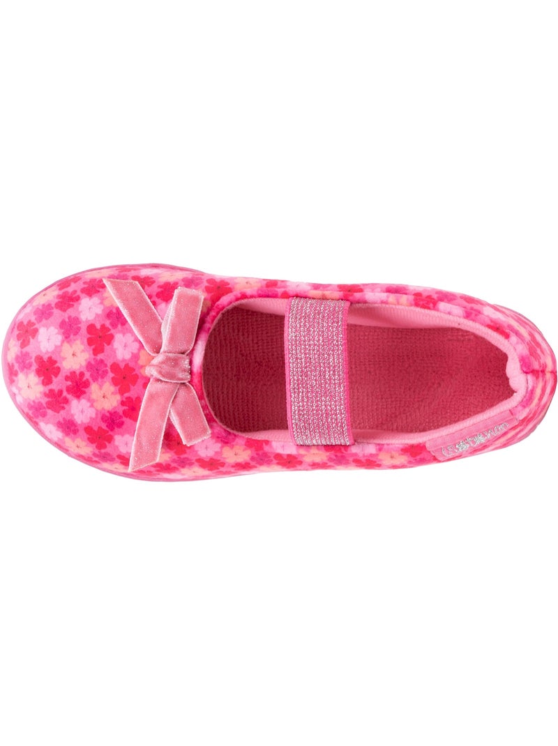 Zapatillas bailarinas terciopelo, ajuste flexible, fácil de niña Isotoner Rosa - Kiabi