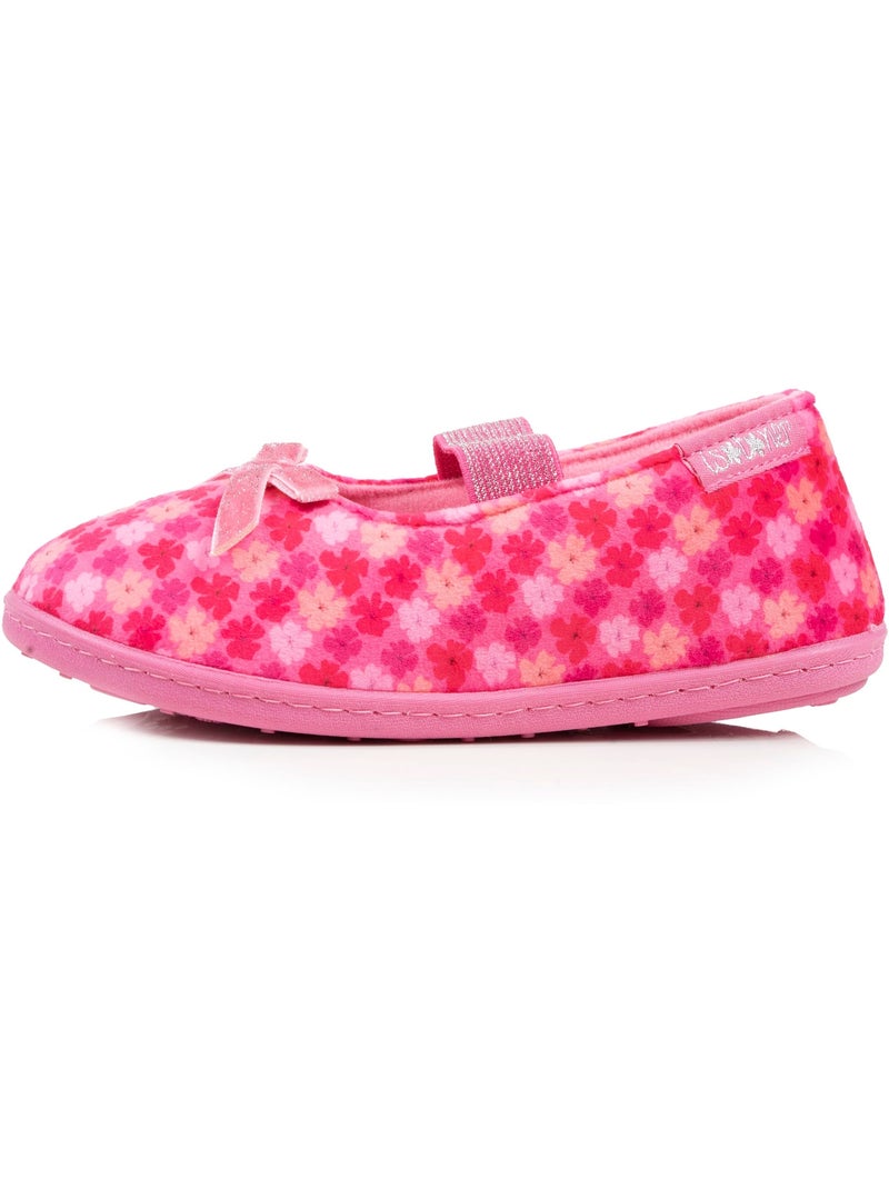 Zapatillas bailarinas terciopelo, ajuste flexible, fácil de niña Isotoner Rosa - Kiabi