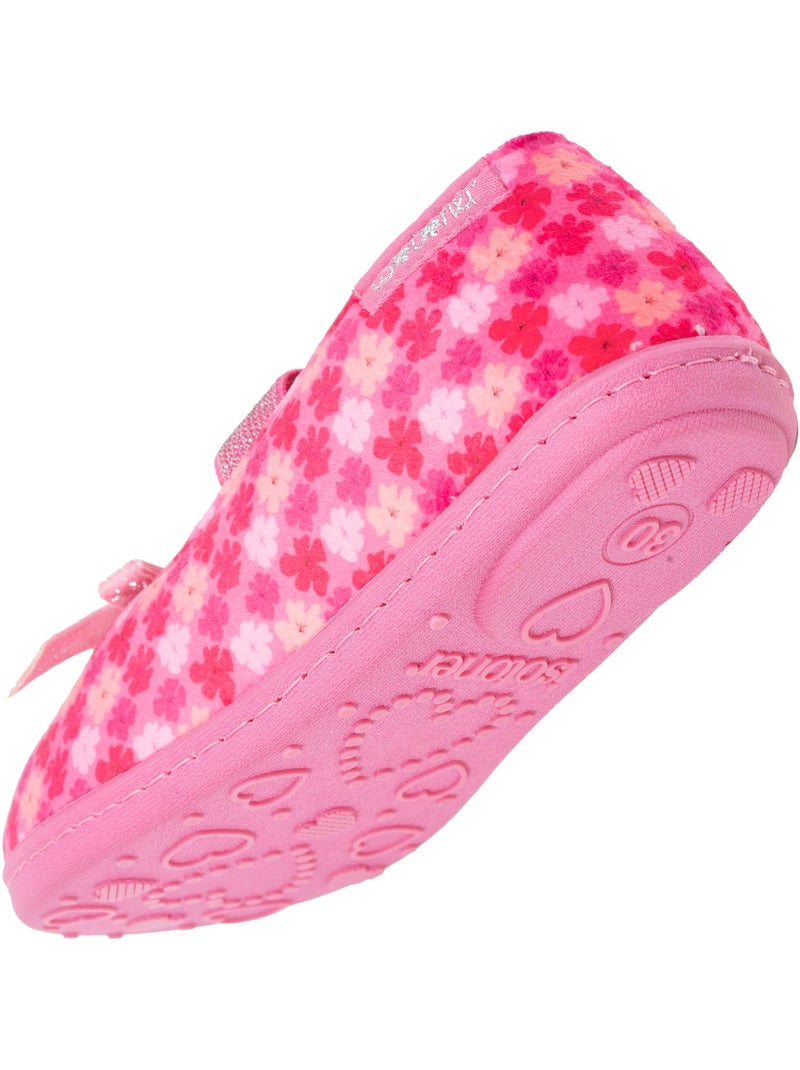 Zapatillas bailarinas terciopelo, ajuste flexible, fácil de niña Isotoner Rosa - Kiabi