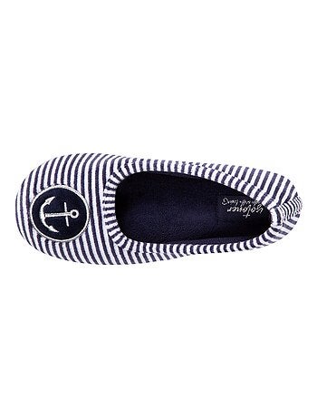 Zapatillas bailarinas terciopelo niña Isotoner