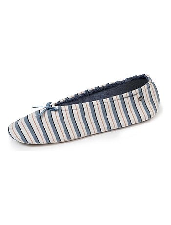 Zapatillas bailarinas suela ultraconfortable de cuero/curtido mujer isotoner
