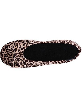 Zapatillas bailarinas suela ultraconfortable de cuero/curtido mujer isotoner