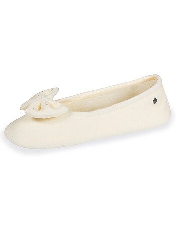 Zapatillas bailarinas suela ultraconfortable de cuero/curtido mujer isotoner