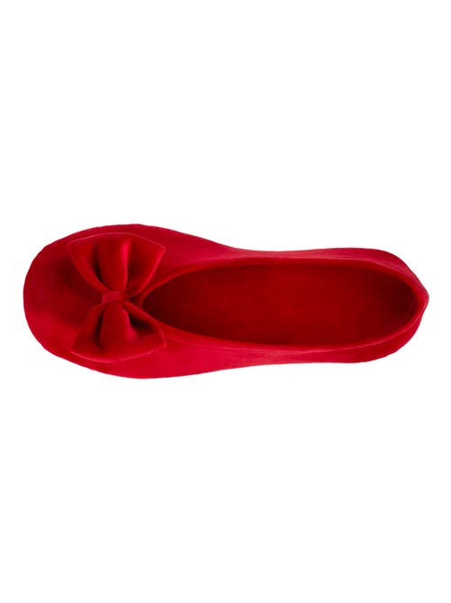 Zapatillas bailarinas ultra-confortable, suela de cuero, mujer Isotoner - Kiabi