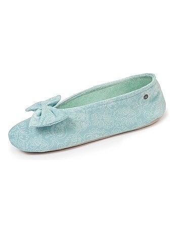 Zapatillas bailarinas suela ultraconfortable de cuero/curtido mujer isotoner