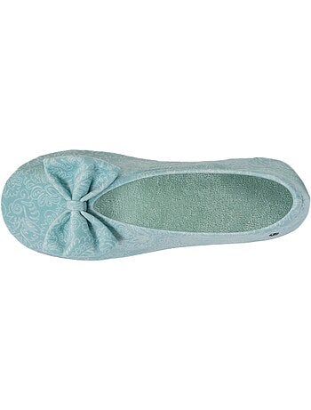 Zapatillas bailarinas suela ultraconfortable de cuero/curtido mujer isotoner
