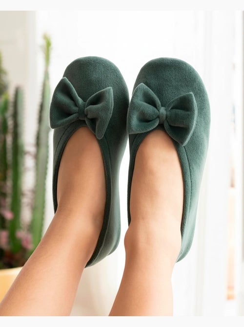 Zapatillas bailarinas ultra-confortable, suela de cuero, mujer isotoner - Kiabi Zapatillas bailarinas ultra-confortable, suela de cuero, mujer isotoner - Kiabi