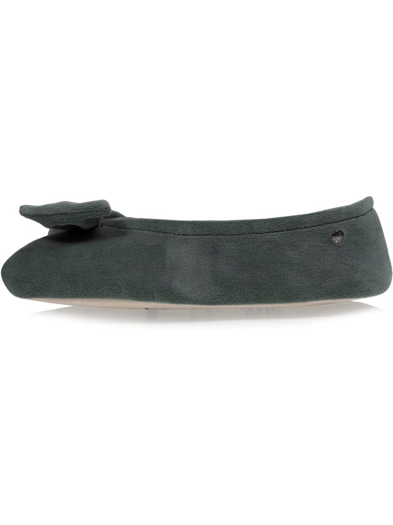 Zapatillas bailarinas ultra-confortable, suela de cuero, mujer isotoner Verde claro - Kiabi