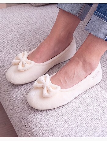Zapatillas bailarinas suela ultraconfortable de cuero/curtido mujer