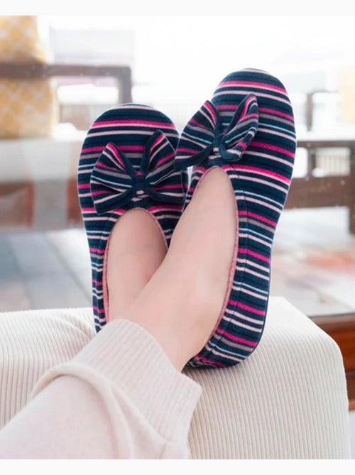 Zapatillas bailarinas ultracómoda, de algodón orgánico y suela mujer - Kiabi