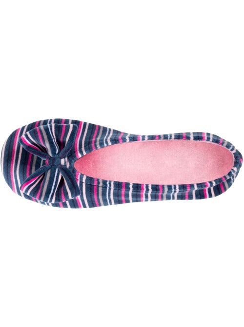 Zapatillas bailarinas ultracómoda, de Algodón orgánico y suela mujer Isotoner - Kiabi