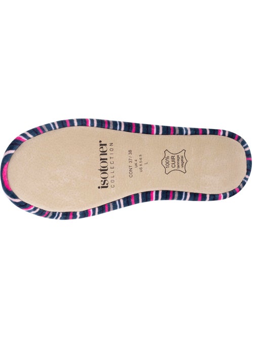 Zapatillas bailarinas ultracómoda, de Algodón orgánico y suela mujer Isotoner - Kiabi