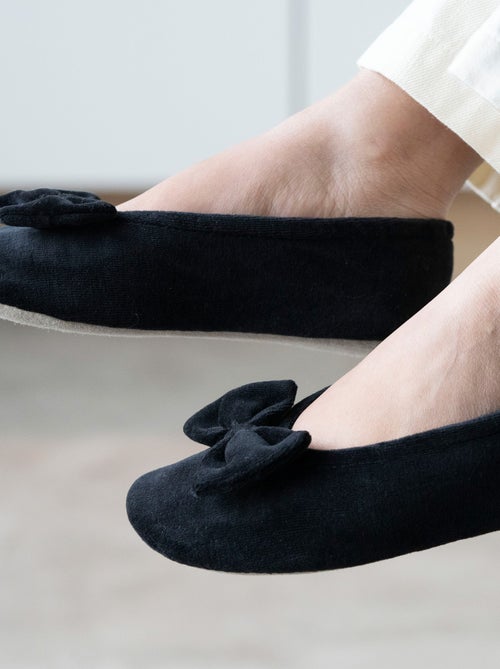 Zapatillas bailarinas ultracómoda, de Algodón orgánico y suela mujer Isotoner - Kiabi