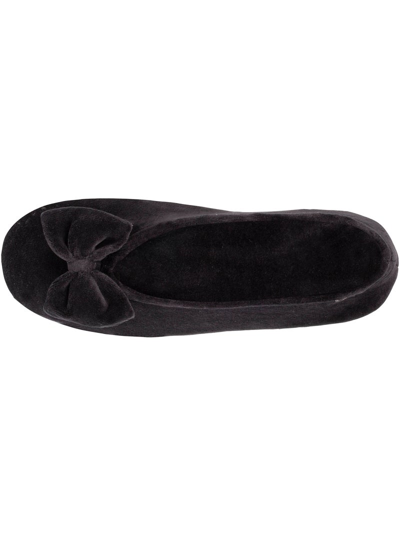 Zapatillas bailarinas ultracómoda, de algodón orgánico y suela mujer Negro - Kiabi