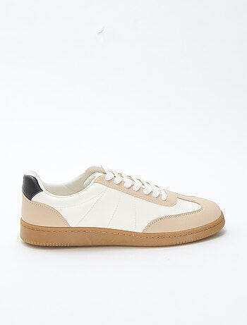 Zapatillas bajas bicolor con cordones