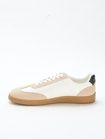 Zapatillas bajas bicolor con cordones