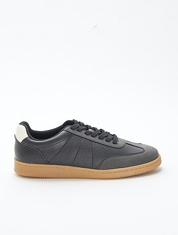 Zapatillas bajas bicolor con cordones