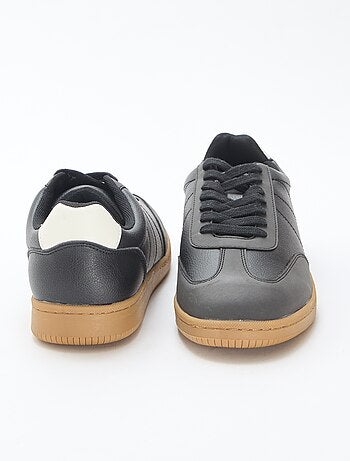 Zapatillas bajas bicolor con cordones