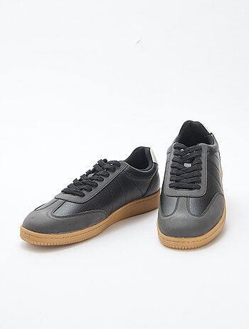 Zapatillas bajas bicolor con cordones