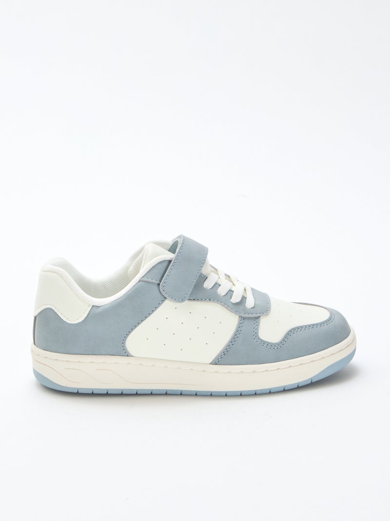 Zapatillas bajas bicolores Azul - Kiabi