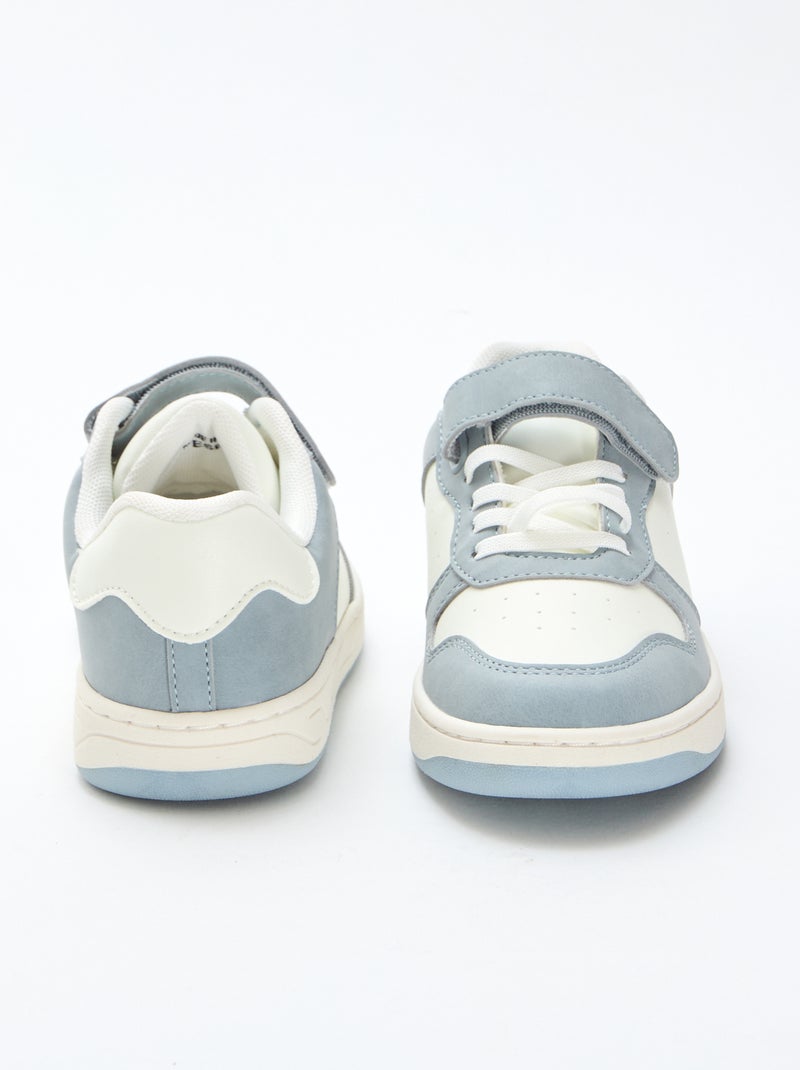 Zapatillas bajas bicolores Azul - Kiabi